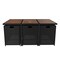 Flash Furniture 7 Piece Natural/Black Modular Patio Set & Cushions TW-3WBE00-NAT-GG - alternate 4